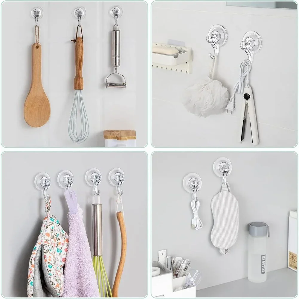 Durable Heavy Duty Suction Wreath Hangers - Secures Up to 22 Pounds, 2 Pack